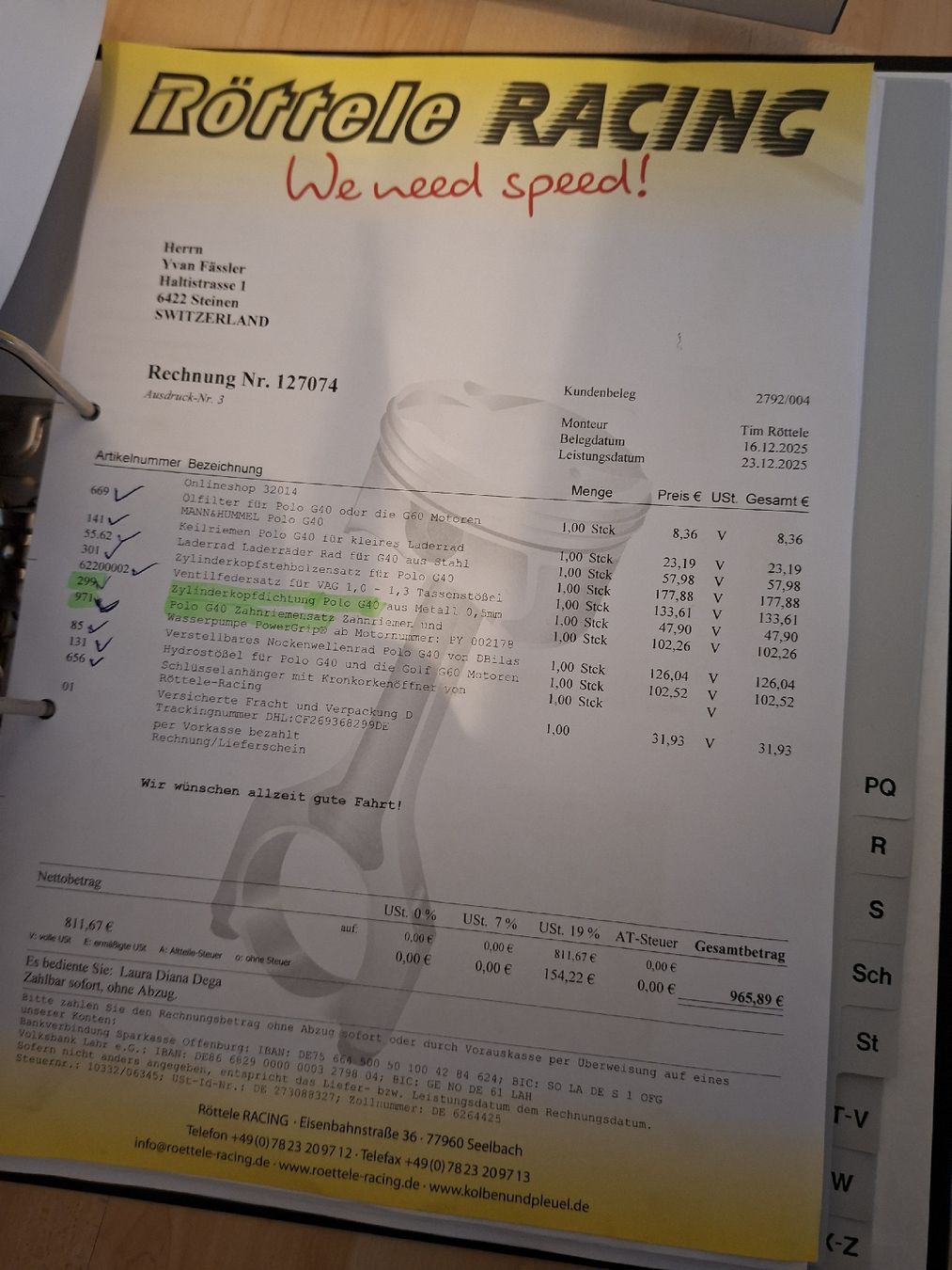 Volkswagen Tutti pezzi di ricambio auto: VW Polo g40 Motor – Nuovo (secondo la descrizione) da Steinen venduto da yva_m2tk 5