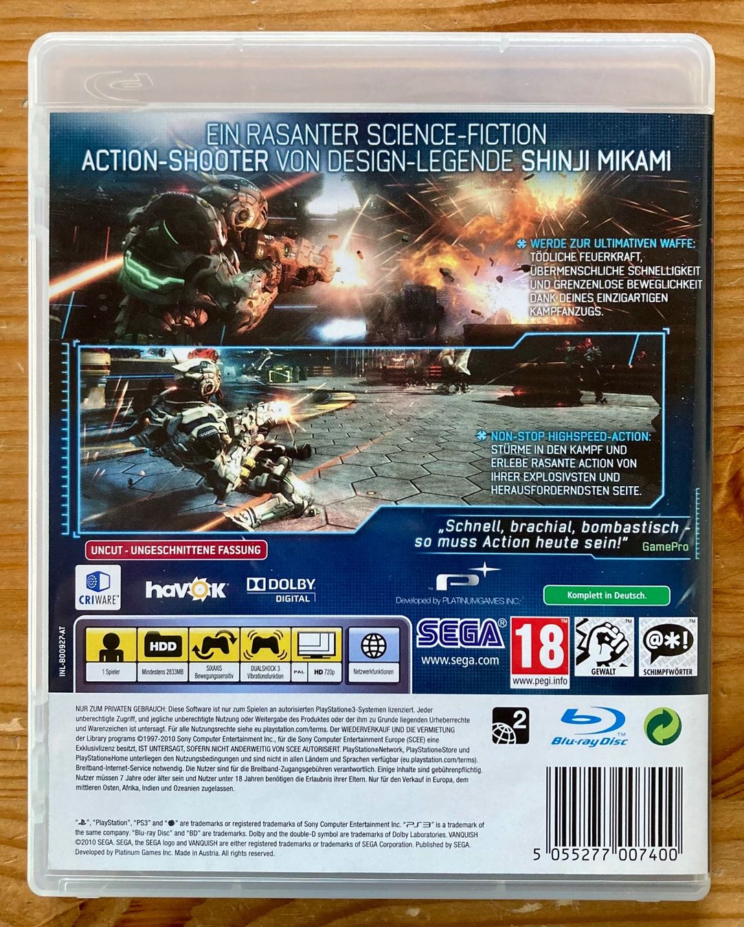 Sony Giochi: Vanquish (NEU) - PS3 – Nuovo (secondo la descrizione) da Zürich venduto da Djmotionch 5