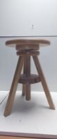 Holz Hocker - Höhenverstellbar, Vintage. (nov933)