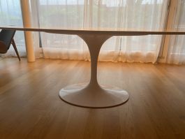 NEU Saarinen Esstisch oval 198x121cm Marmor Emperador Light