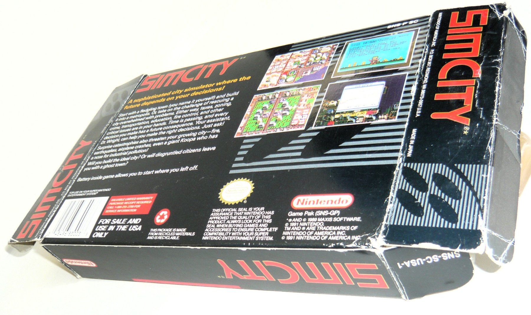 Nintendo Giochi: SNES: - Sim City - CIB, Bon état+ – Usato da Onex venduto da Jaguar1986 7