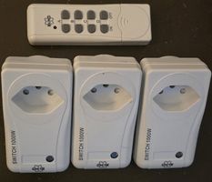 3er Set Funksteckdosen Elro mit Fernbedienung, neuwertig