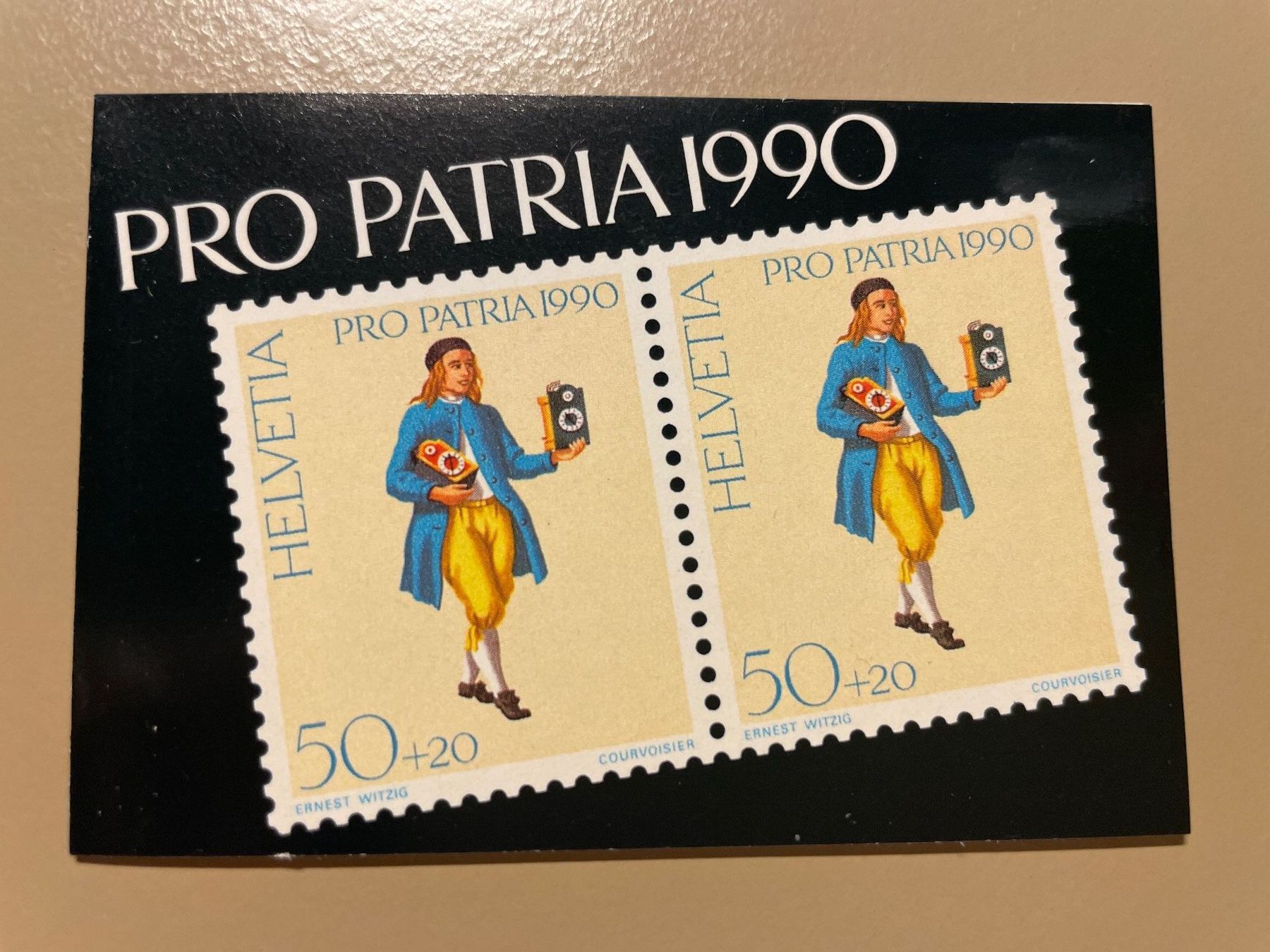 Tutti i francobolli: Pro Patria 1990 Briefmarkenheft  1.Tag – Usato da Zürich venduto da R4853f