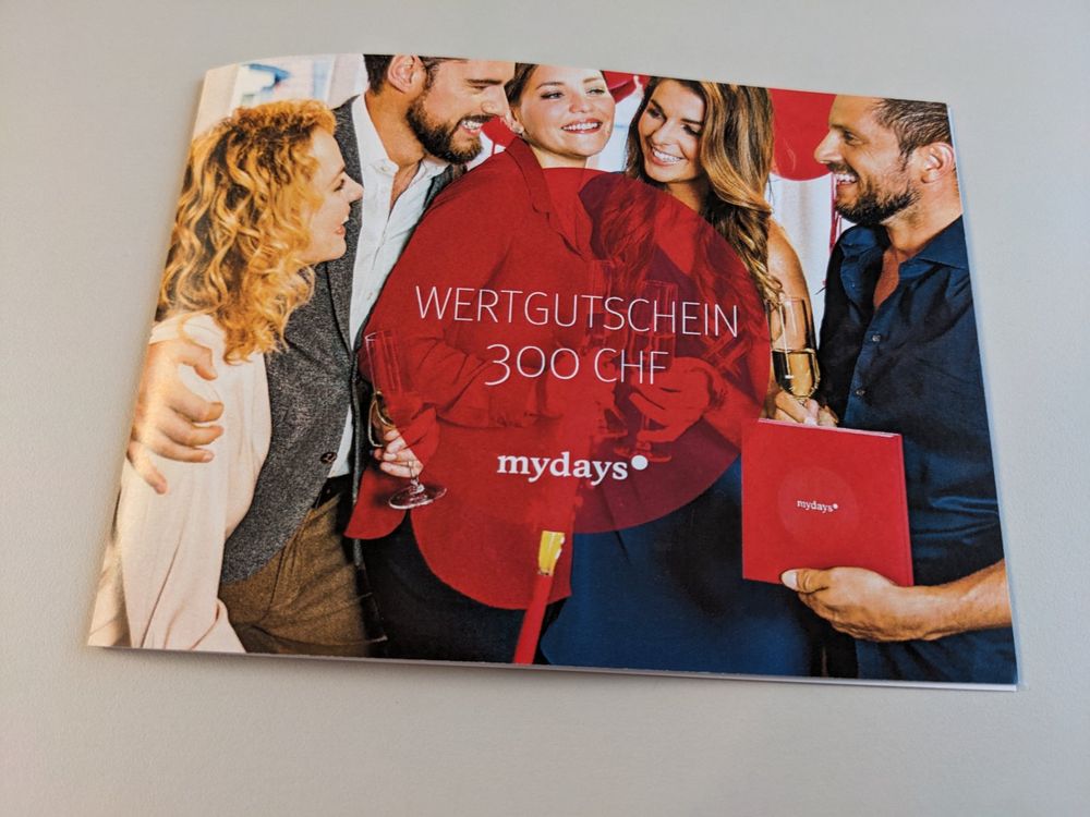 Mydays gutschein chf 300 kaufen auf ricardo