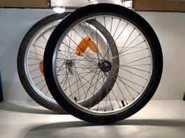 2 Alu Räder 20 Zoll MIT SCHNELLSPANN-NABEN