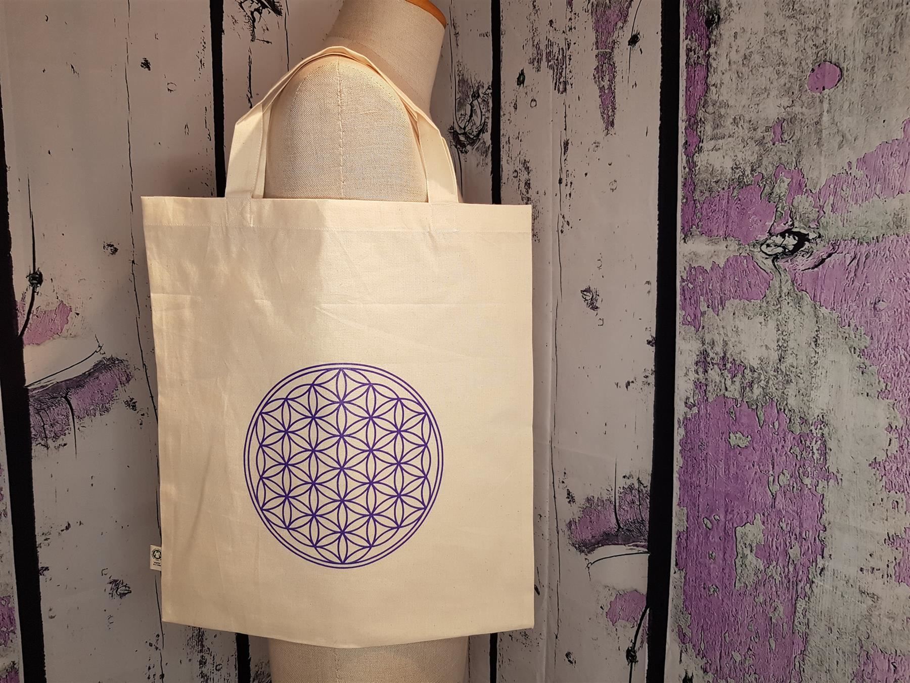 Taschen: Bio BW Tasche Blume des Lebens NEU – Neu und originalverpackt aus Turbenthal von enjak