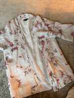 H&M Kimono Blumenmuster weiss Grösse S guter Zustand