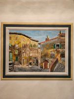 Originales Gemälde "Dorf Castellano", Trentino, signiert