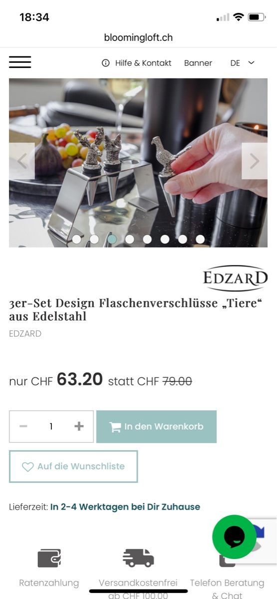 Apribottiglie & Tappi per chiusura: Flaschenverschluss Edzard 3er Set – Nuovo (secondo la descrizione) da Thun venduto da xsaraa 2