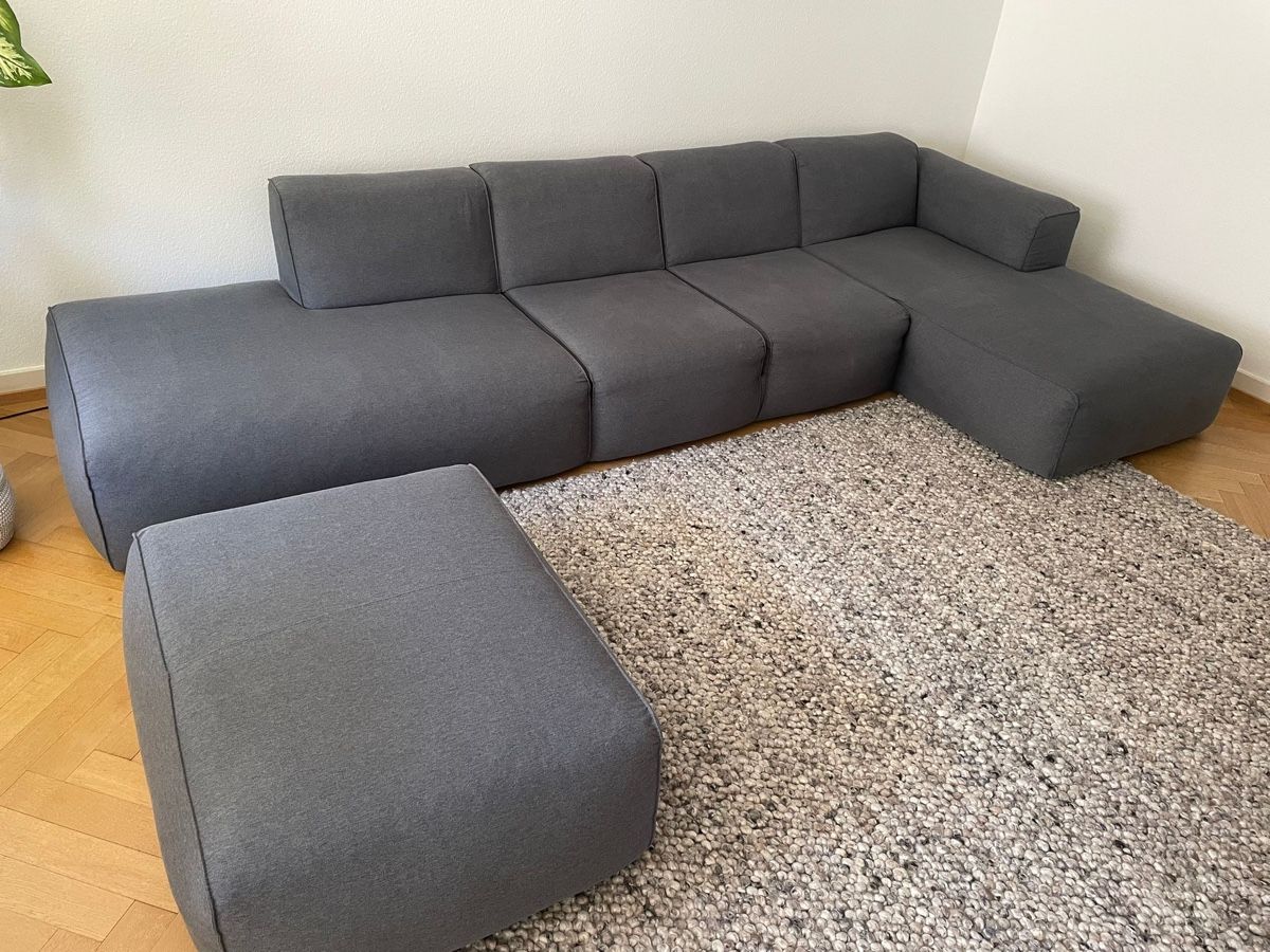 Divani: XXL Couch / Wohnlandschaft / Sofa inkl. Hocker – Usato da Basel venduto da isa_77kw
