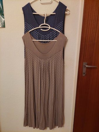 2 sehr leichte Sommerkleidchen - Gr. 44 46 L XL - Viskose