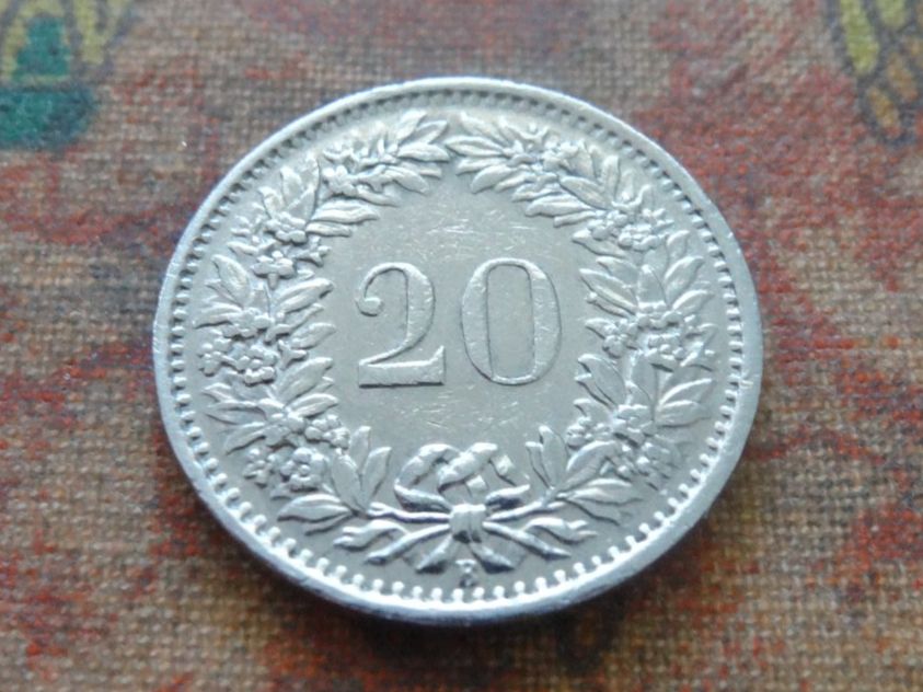 Tutti le monete: 20 Rp. 1966  (C) – Usato da Romanel-sur-Lausanne venduto da Swift13 1