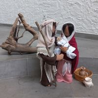 Grosse, wunderschöne Schwarzenberger Krippenfiguren 50cm