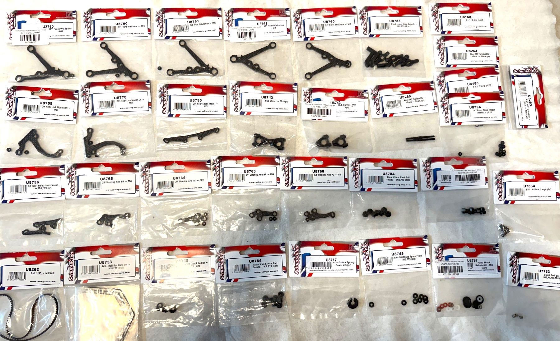 Modellismo RC: SET PIÈCES SCHUMACHER MI9  1/10 – Nuovo e nell'imballaggio originale da Yverdon-les-Bains venduto da Fijo-rc