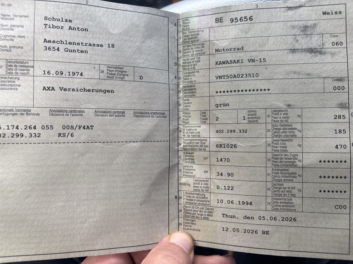 Kawasaki Chopper: Kawasaki VN 15 – Usato da Gunten venduto da aallreuse74 1