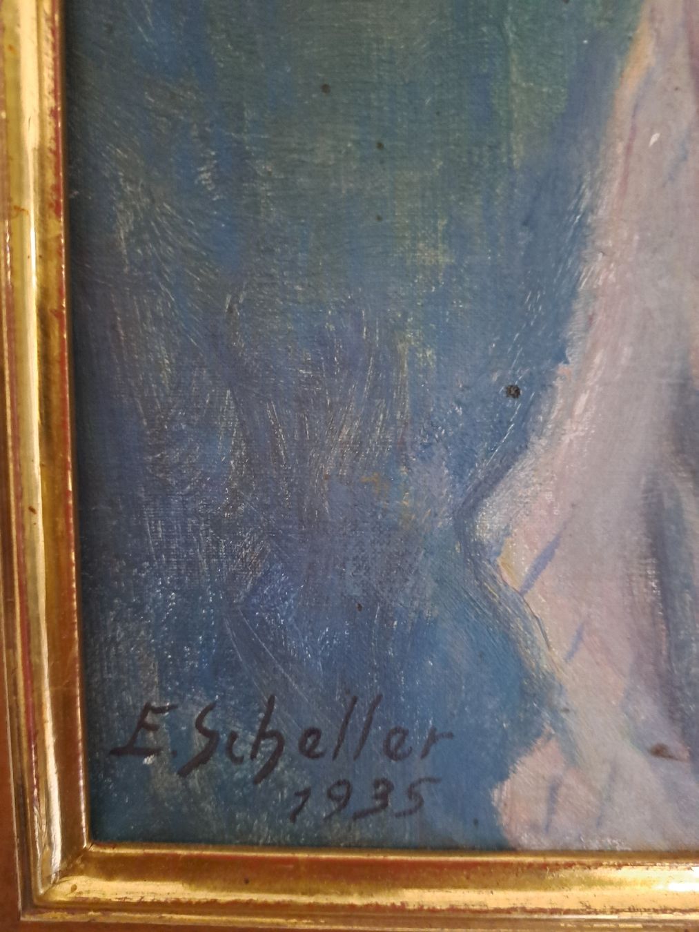 Dipinti: Ölbild Knabe E. Scheller 1935 – Usato da bad zurzach venduto da jue_5xhl 3