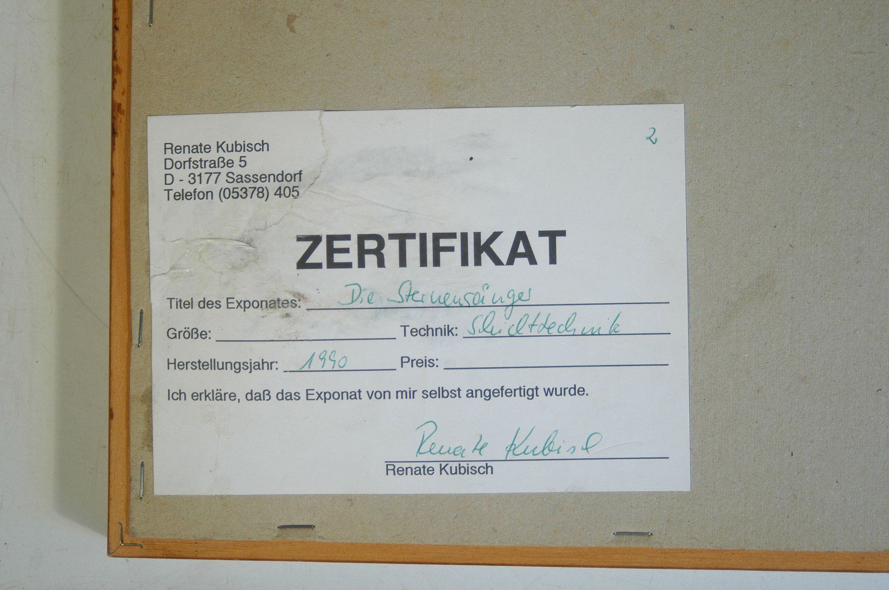 Foto & Immagini: Renate Kubiol Die Sternensänger Schichttechnik – Usato da Herisau venduto da Wisen 6