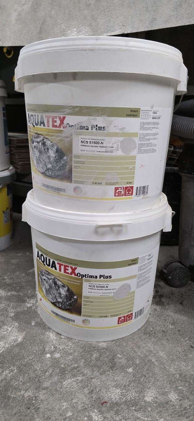Kabe Farben Peintures: Wohnraumfarbe Aquatex hellgrau – Neuf (Voir description) à Bösingen par Sgt.Murphy