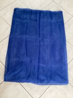 Vorhang transparent blau mit Streifenmuster guter Zustand