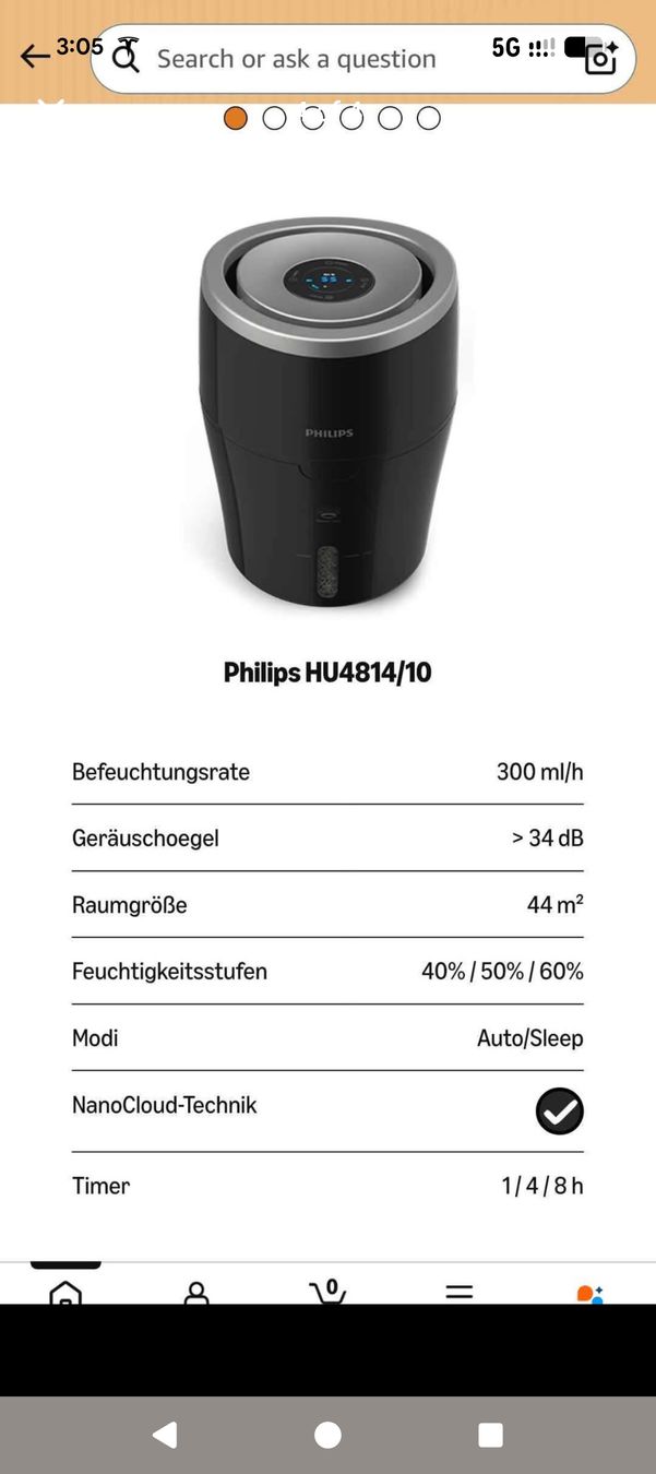 Philips Umidificatori d'aria: Philips Luftbefeuchter – Usato da Baar venduto da ssi_5nb6 3
