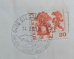 Werbestempel 14.8.80 (Steg im Tösstal) auf Beleg