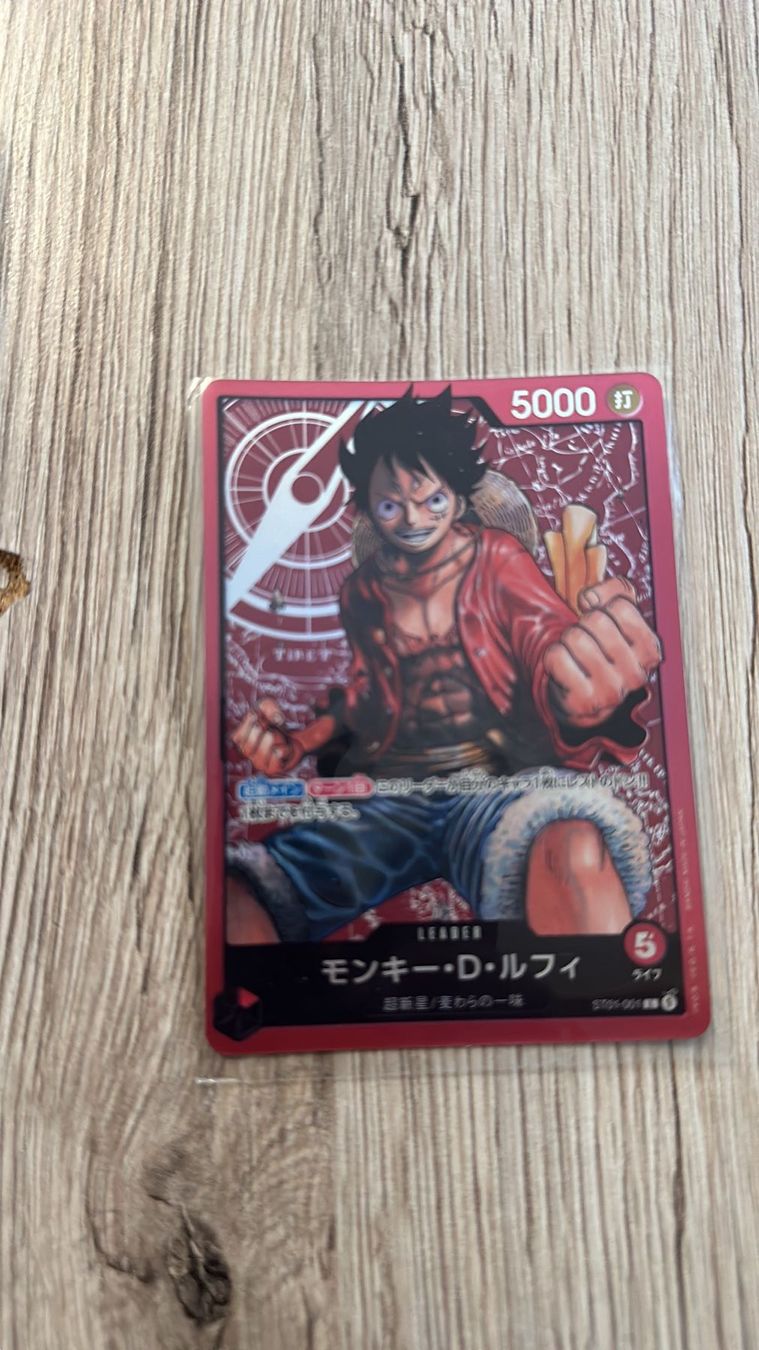 Bandai Cartes à collectionner: Carte One Piece Monkey D. Luffy LEADER 5000 L. – D'occasion à Epauvillers par niccha