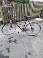 oldschool Velo AMBÜHL Fahrrad schwarz/rot Zustand 28 Zoll