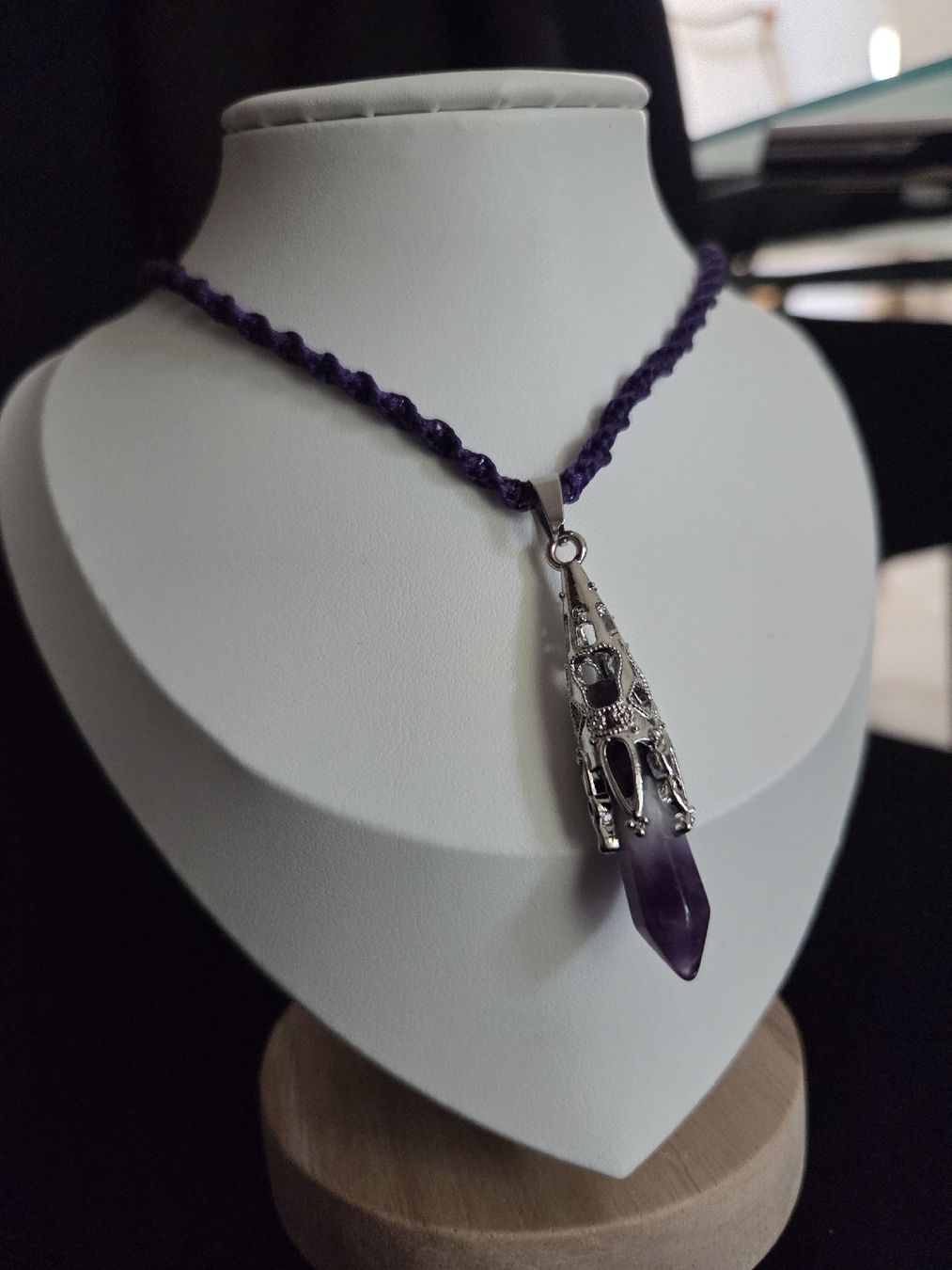 Catenine: Halskette mit Amethyst Anhänger – Nuovo e nell'imballaggio originale da Bönigen venduto da cc9ice 2