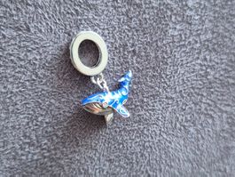 Silber Charm Wal leuchtend+Garantie