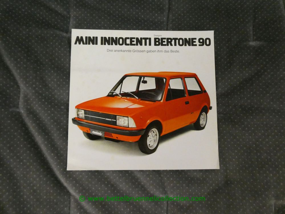 Mini Innocenti Bertone 90 Prospekt Deutsch Gebraucht In Weingarten 