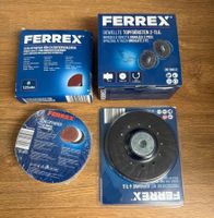 Ferrex Schleifpapier-Set f. Exzenterschleifer, Topfbürsten