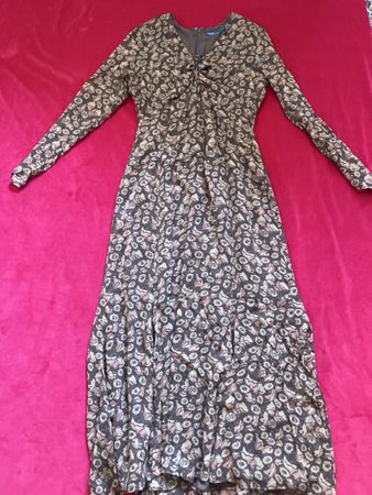 Kleid Polo Ralph Lauren Blumenmuster braun Grösse 6