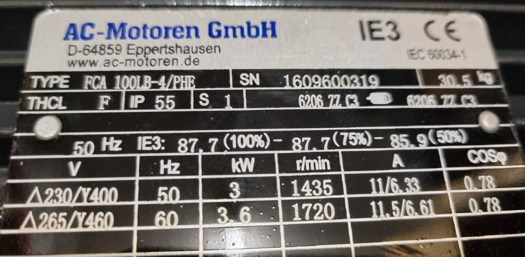 Motoren: AC-Motoren Type FCA 100LB-4PHE – Gebraucht aus Zug von jordi2005 1