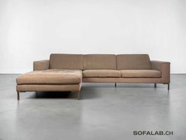 SITS Ecksofa aus Stoff, Beige