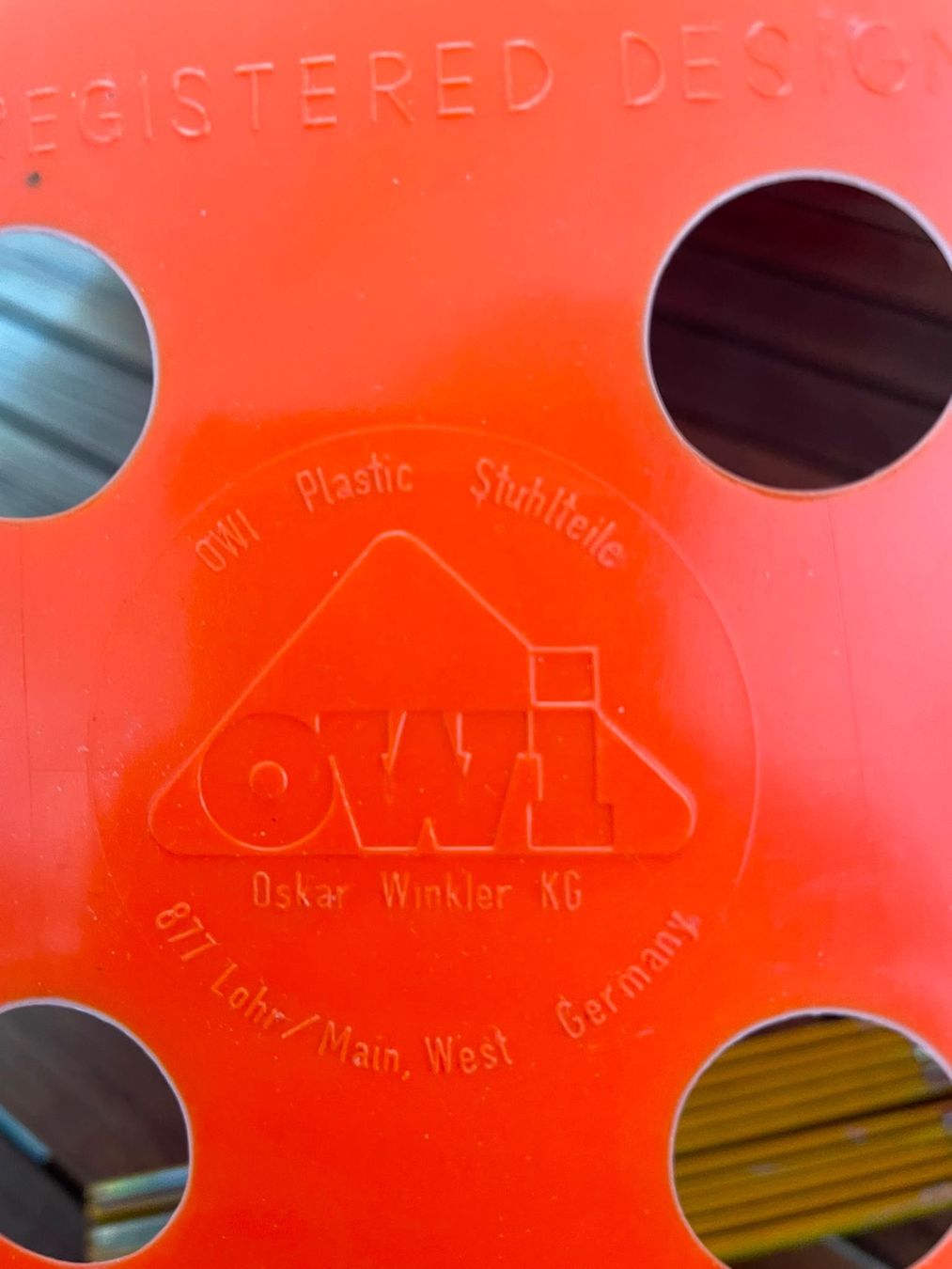 Sedie: 2 OWI Gartenstühle orange – Usato da Bern venduto da winkelbern 2