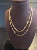Halskette 750 Gold 10.08Gramm Panzerkette Damen Herren