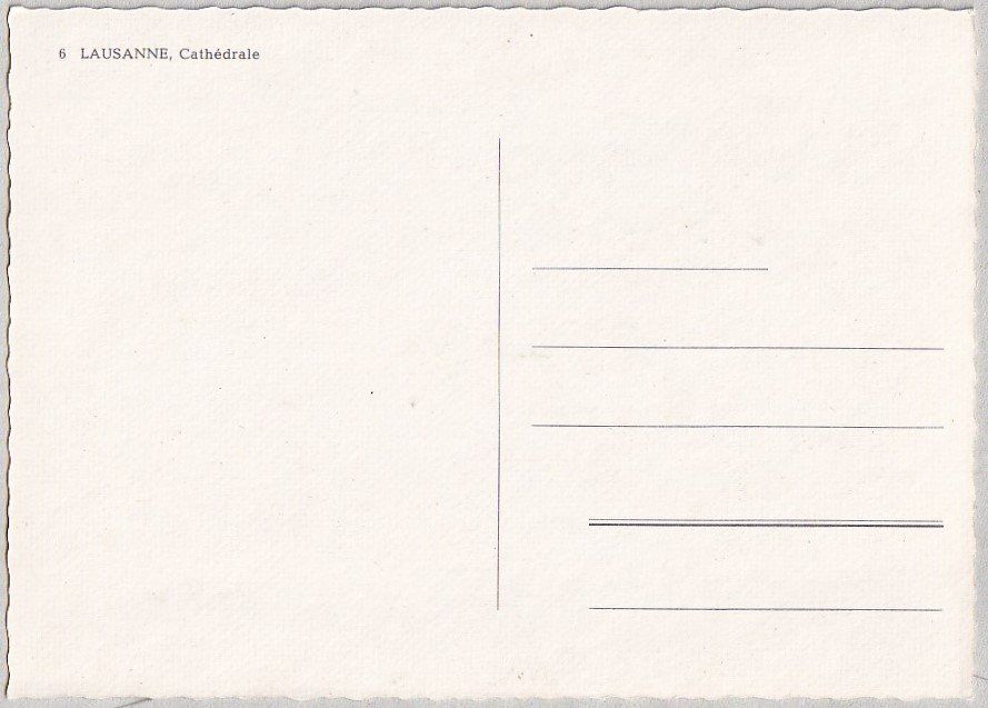 Cartes postales: Lausanne, Cathédrale – Neuf (Voir description) à Castione par Rx-stamps 1