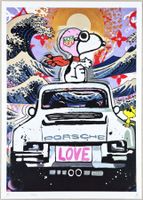 Death NYC Pop Art Druck " Hokusai Tag Heuer Snoopy Porsche