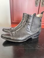Western Chelsea Boots Gr. 40 schwarz Leder | Cowboy Stiefel