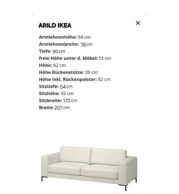 Ikea Sofas: 3-Sitzer Ledersofa, weiss – D'occasion à Zürich par caferos 5