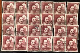 NR:J 163 BRIEFMARKEN LOT GESTEMPELT