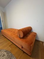 Recamiere / Bettsofa mit Nackenrolle  80 - 160 cm Breite