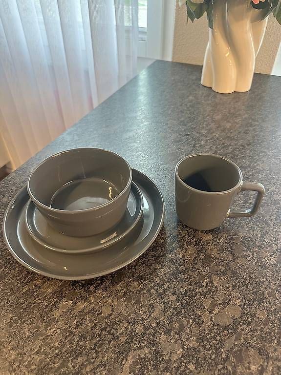 Set di piatti: Geschirrset GRAU – Usato da Schlieren venduto da Dave5699