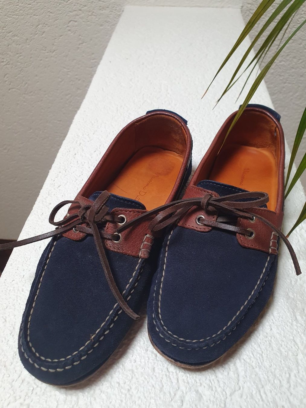 Massimo Dutti Herrenschuhe: Massimo Dutti  Herrenschuhe Gr.40, dunkelblau – Gebraucht aus Teufen AR von pischa