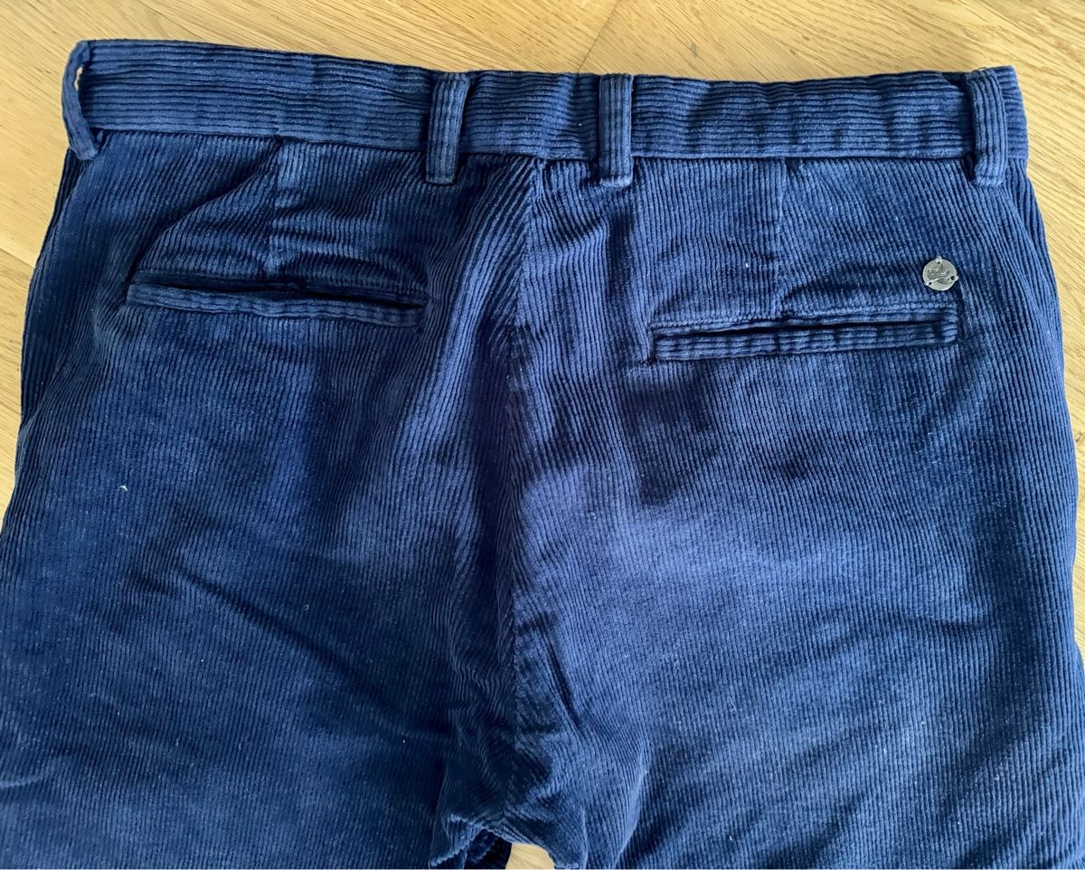 We Hosen: Chinohose Manchesterstoff blau WE – Gebraucht aus Basel von superbusi 5