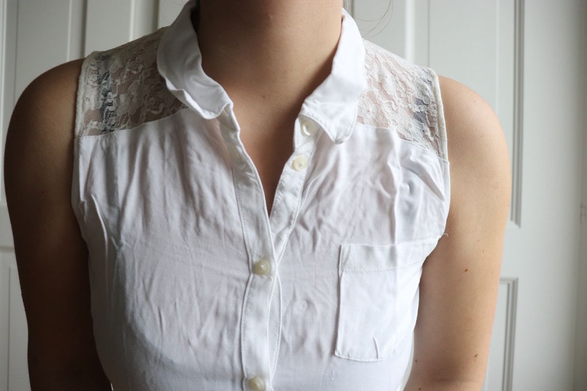 H&M Camicette: Chemisier blanc avec dentelle H&M – Usato da Mathod venduto da Alice977 4
