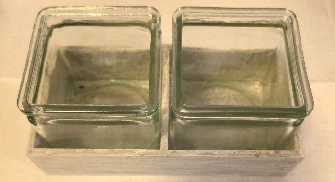 Alle Dekorationen: 2x2 Glasgefässe mit Holztablett Set  – Neu (gemäss Beschreibung) aus Flaach von ker_6ml7 1