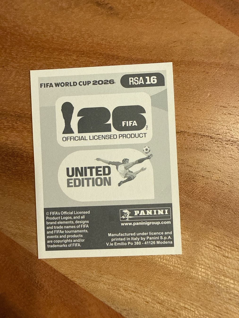 Panini Carte collezionabili: WM 2026 Panini Sticker Sipho Mbule RSA 16 – Usato da Winterthur venduto da ylaura 1