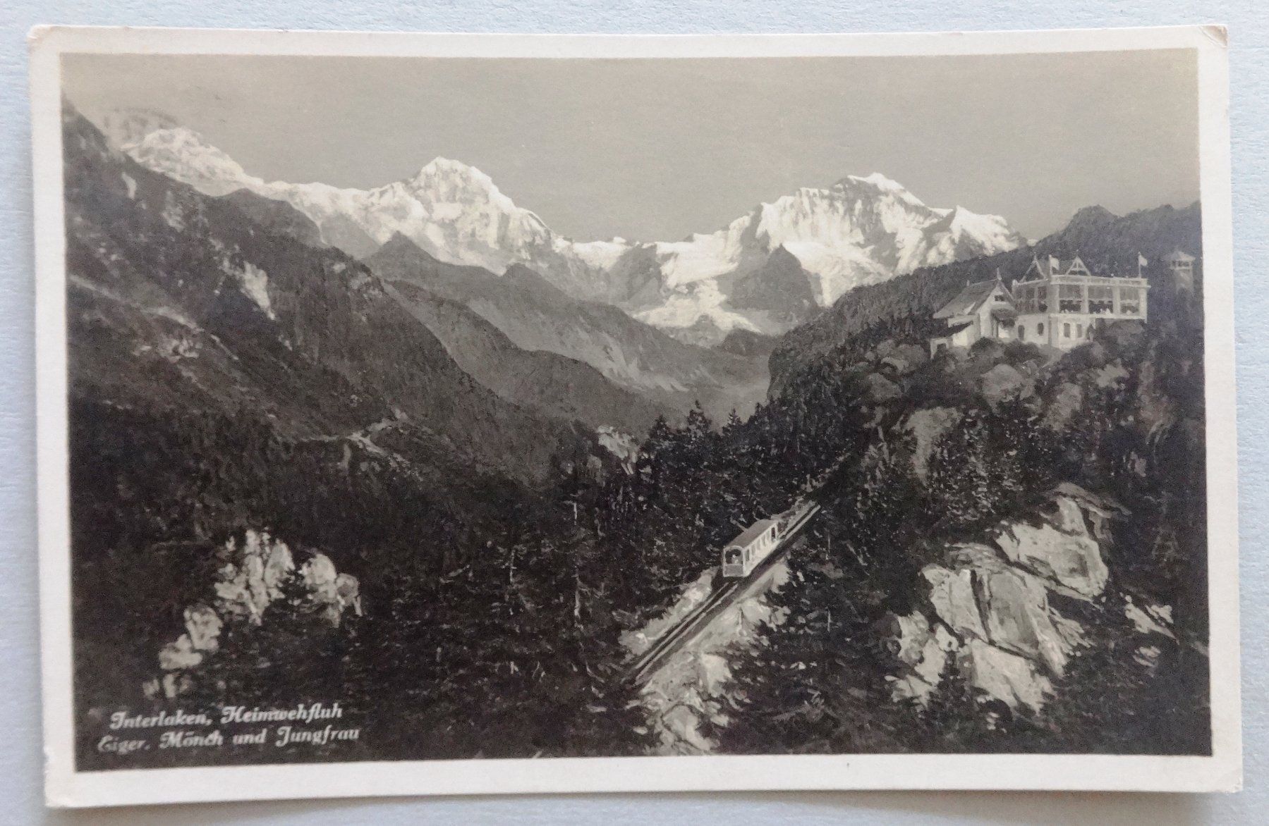 Cartoline postali: Interlaken, Heimwehfluh – Usato da Fétigny venduto da Billy2miny
