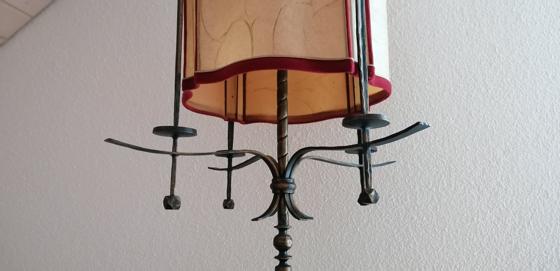 Lampes: Stehlampe schmiedeeisern, Vintage – D'occasion à Sulgen par bfederle 3